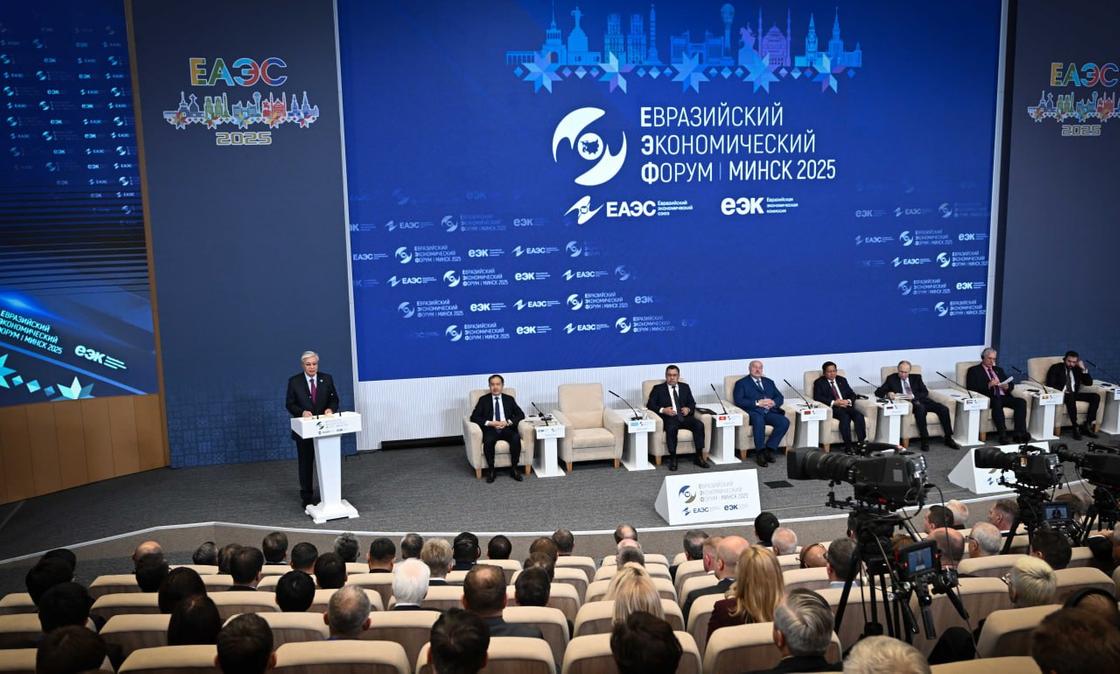 Токаев на форуме ЕАЭС в Минске Токаев на форуме ЕАЭС в Минске