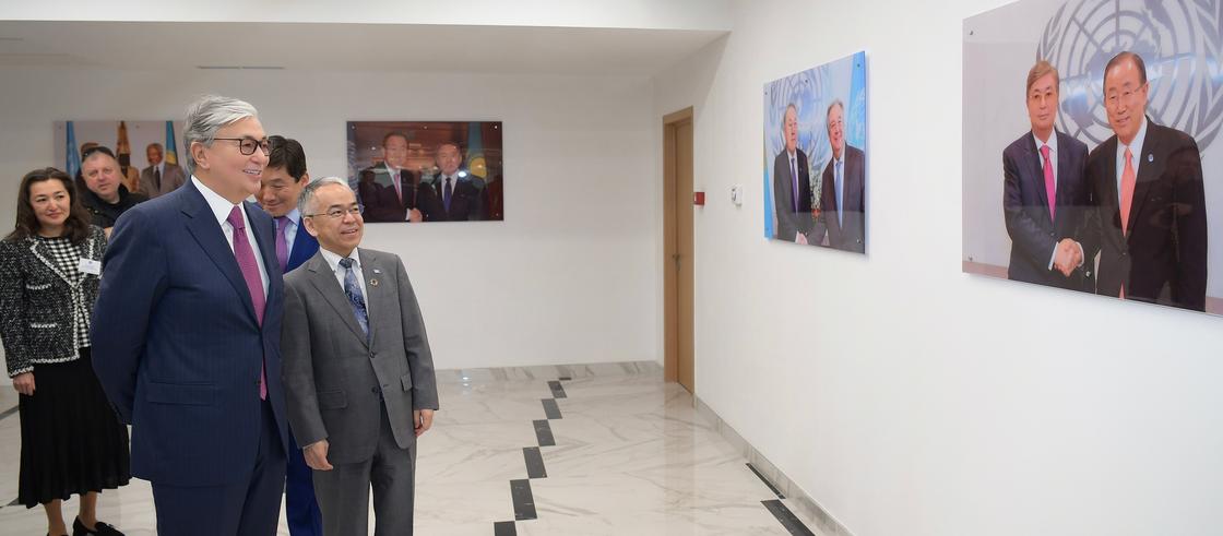Токаев посетил новое здание ООН в Алматы