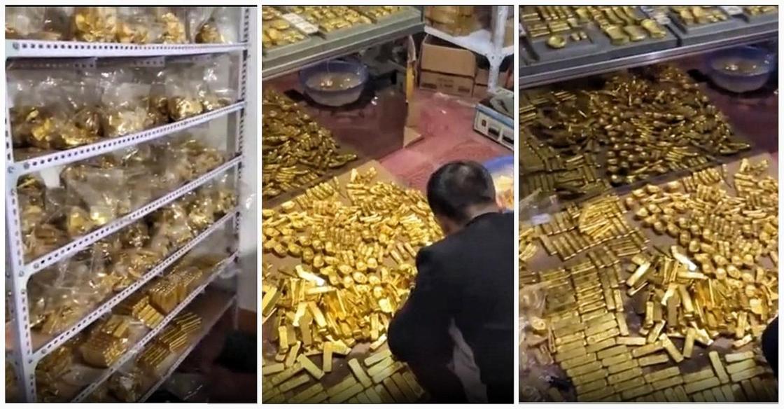 У китайского чиновника нашли 13 тонн золота в подвале (видео)