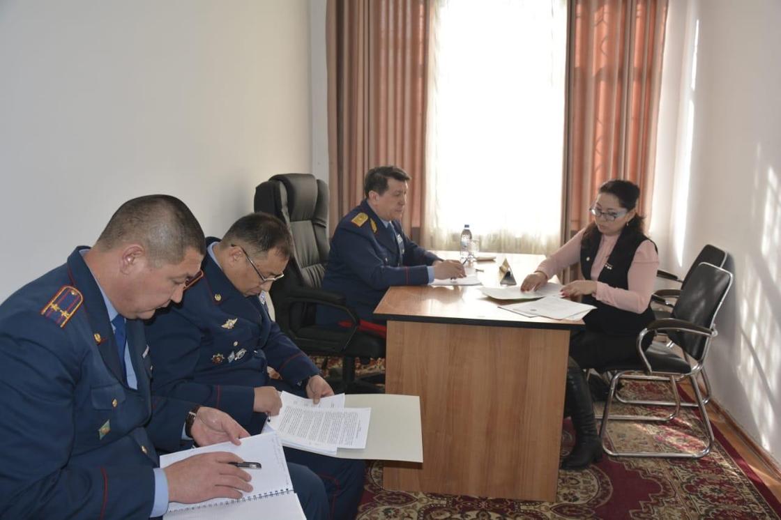 Глава полиции Жамбылской области встретился с гражданами Кордайского района