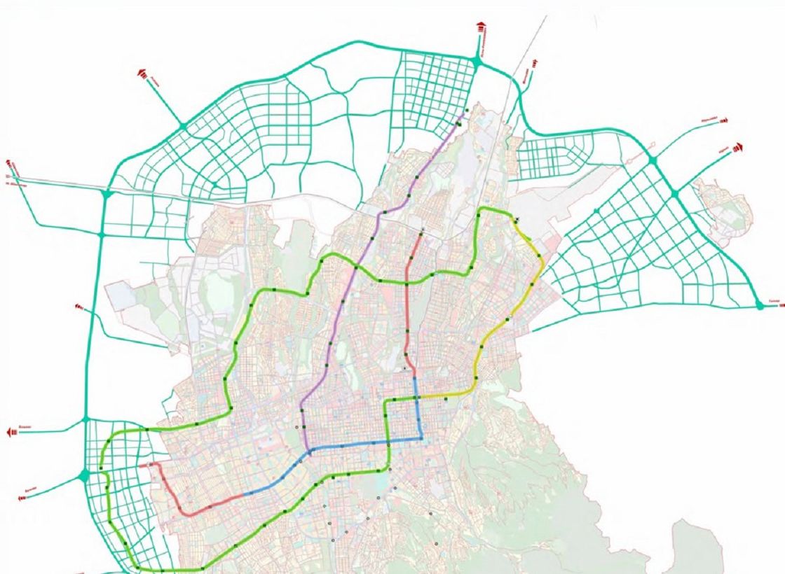 Карта метро Алматы