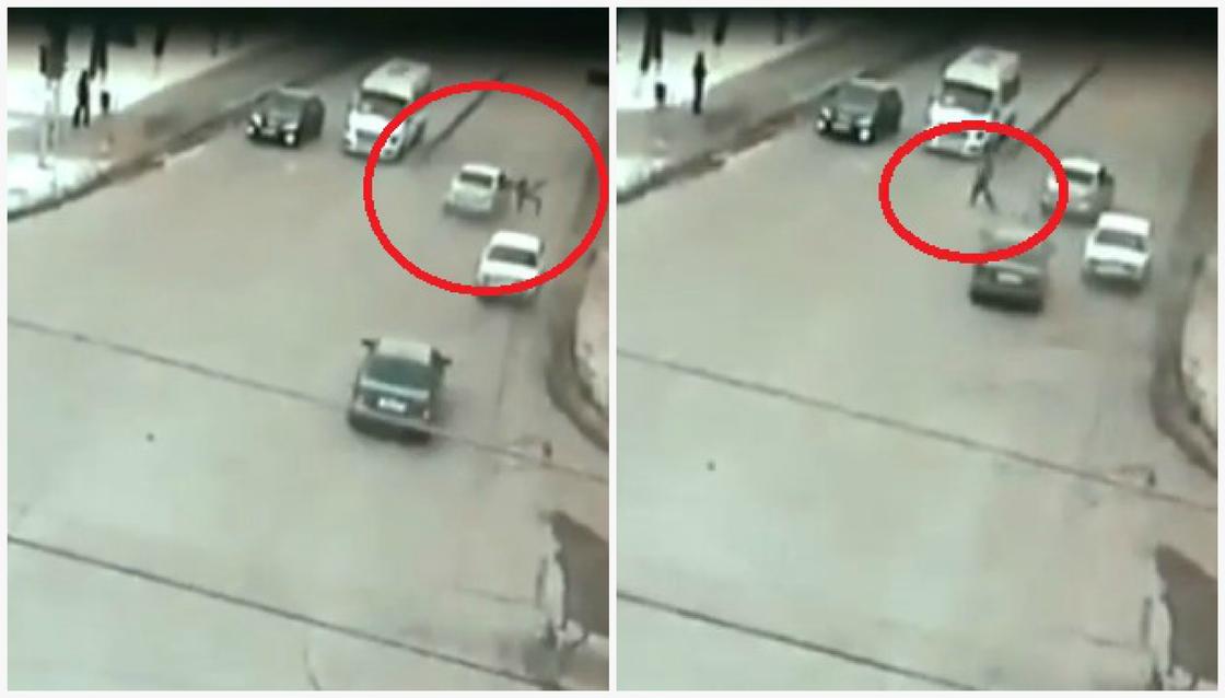 Подростка жестко сбили на авто, а он встал и пошел дальше в Павлодаре (видео)