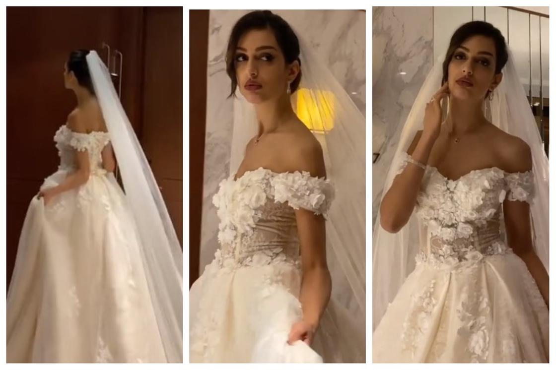 "Мисс Москва-2015" снова надела свадебное платье после развода с экс-королем Малайзии