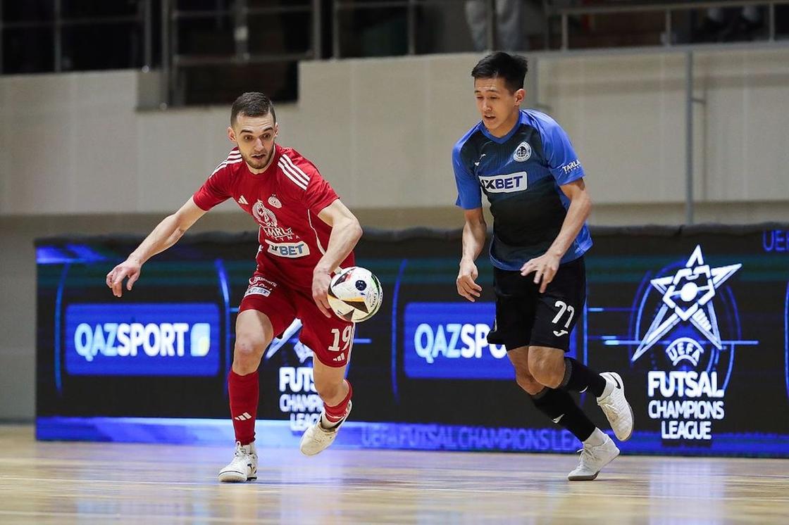 Матч "Кайрата" и "Семея" в ЛЧ по футзалу