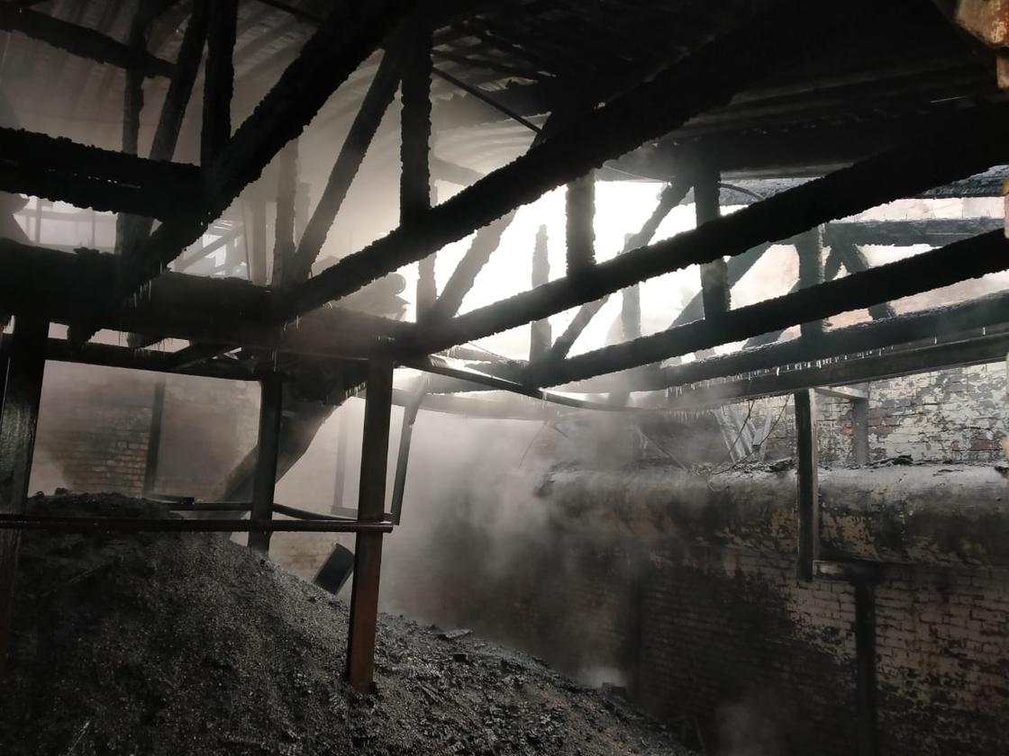 Крупный пожар на маслозаводе потушили в Усть-Каменогорске
