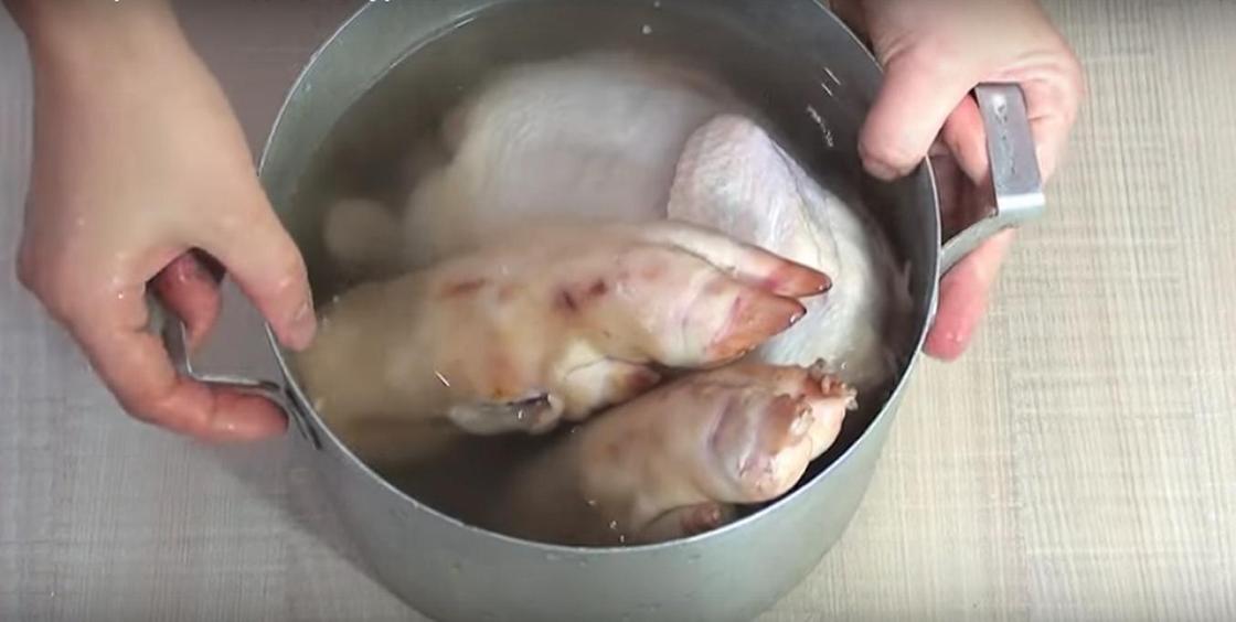 Замачивание мяса для холодца Замачивание мяса для холодца