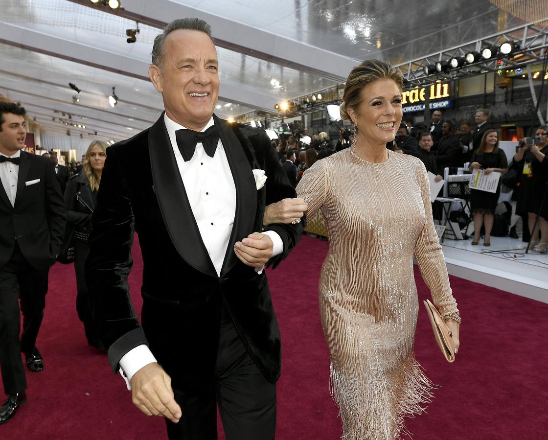 Том Хэнкс с женой. Фото: Getty Images