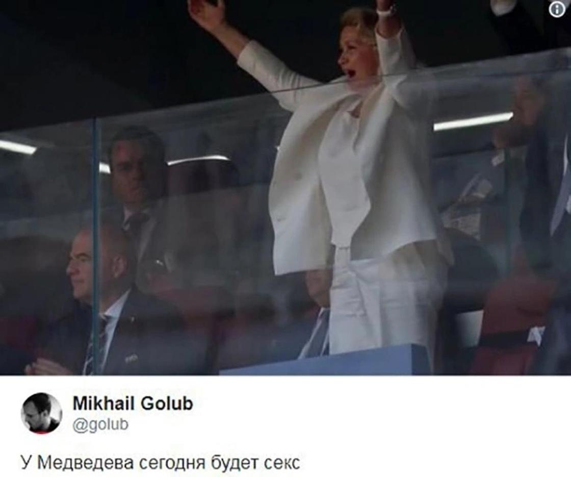 Жена Медведева после матча Россия-Испания стала героиней мемов (фото)