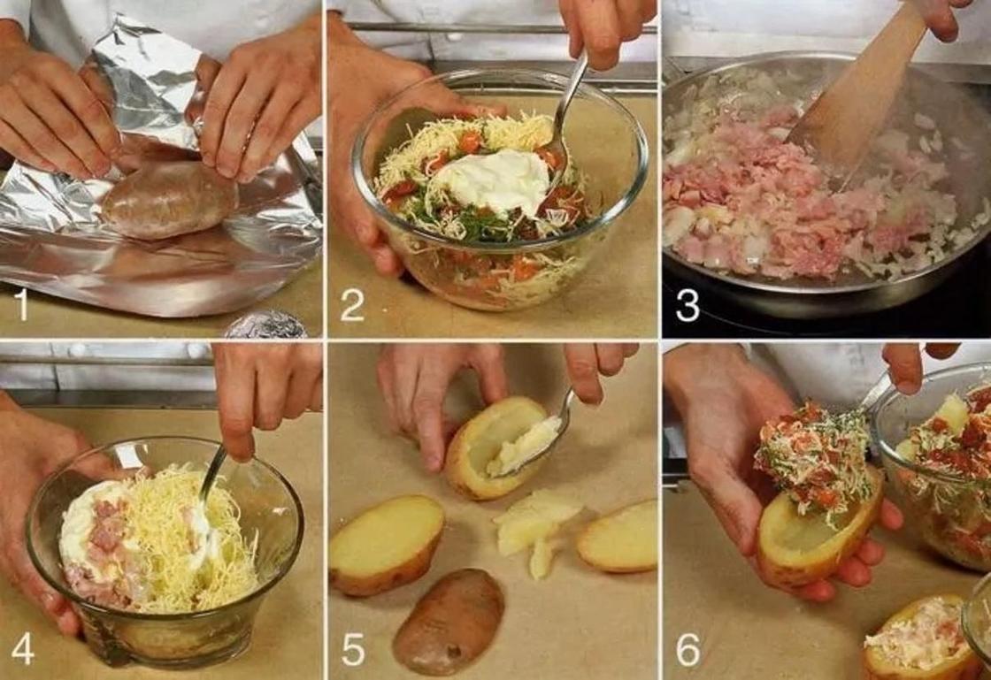 Фаршированный картофель в духовке: рецепт