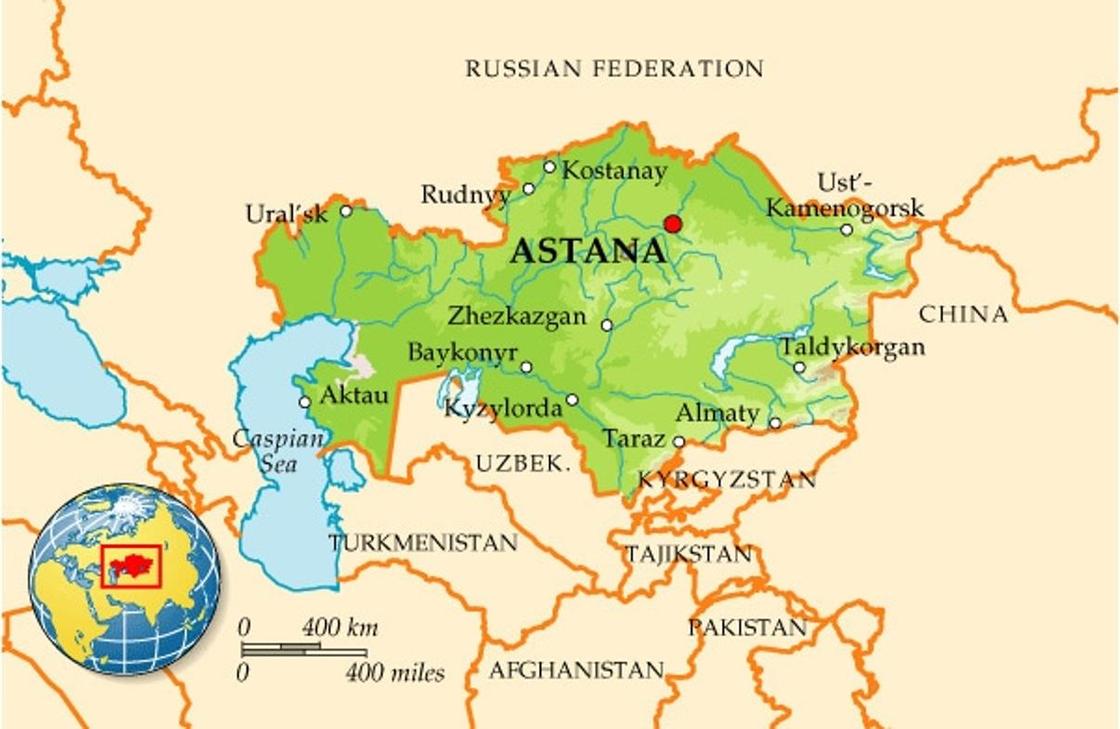 Российские города стали частью Казахстана на альтернативной карте (фото)