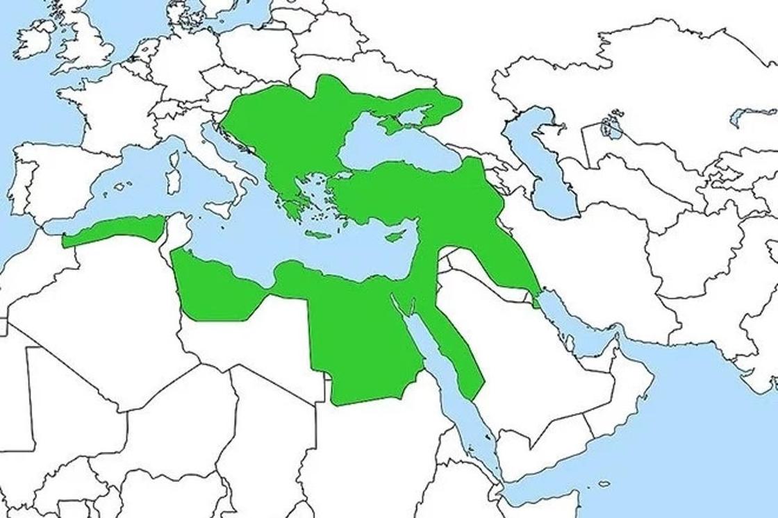 Карта расцвета османской империи