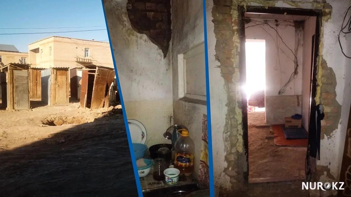 Жители многоквартирного дома в Кызылорде построили 50 туалетов во дворе (фото)