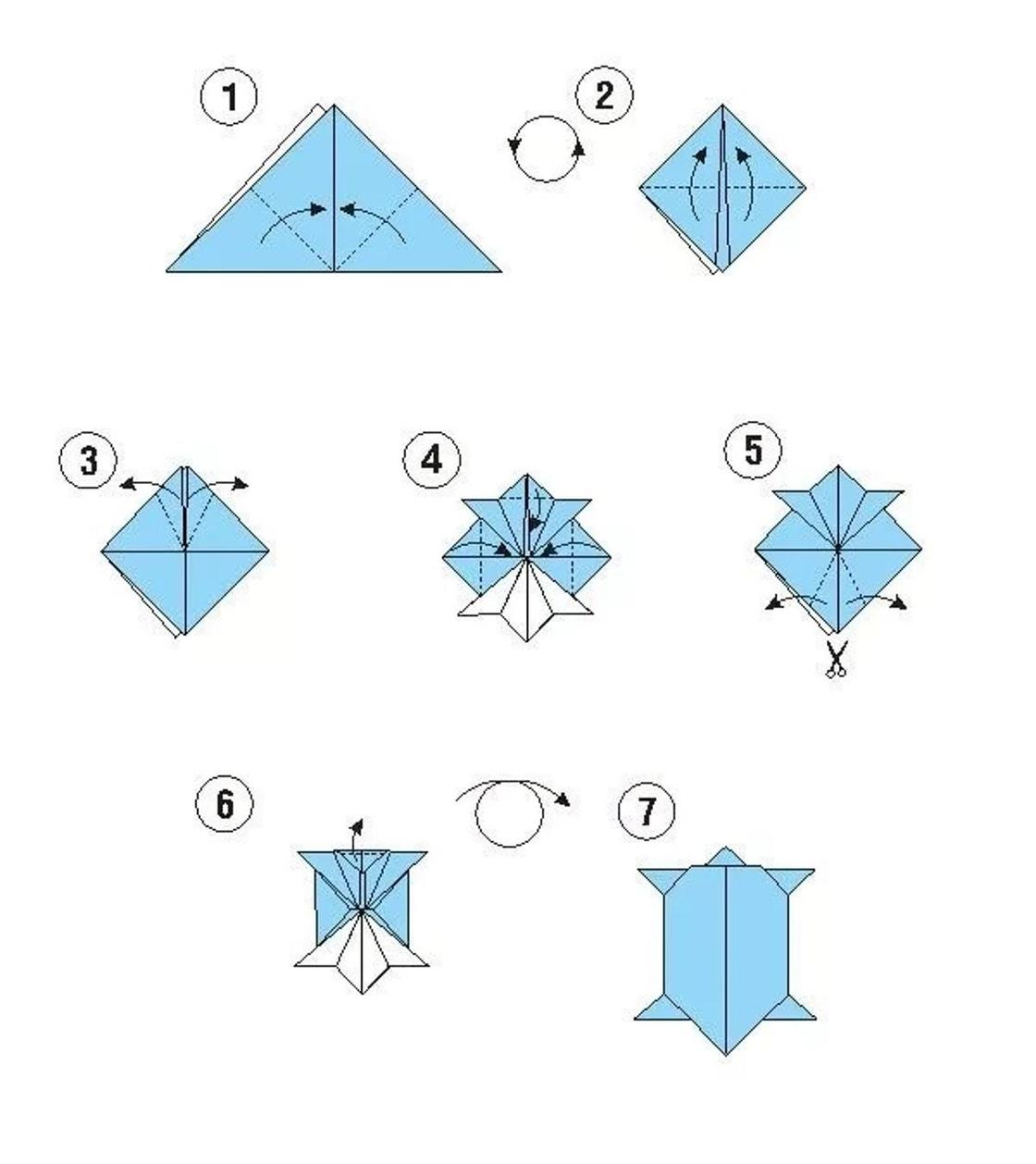 Оригами из бумаги для начинающих: животные