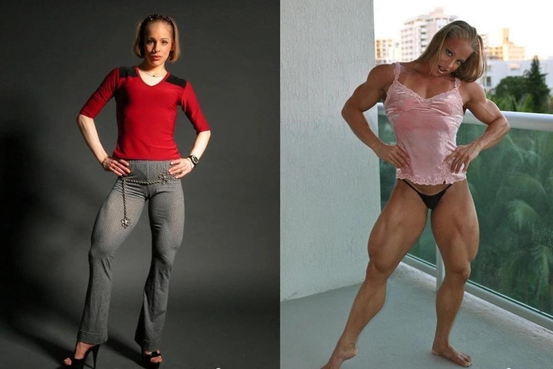 ФОТО. Умопомрачительные барышни до и после стероидов