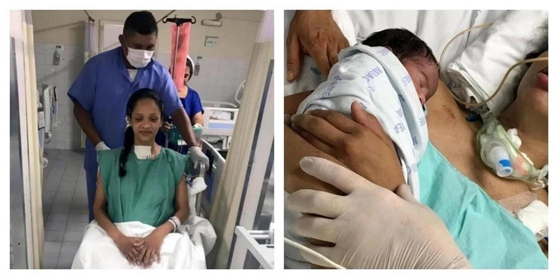 28-летняя мама вышла из 24-дневной комы после встречи с новорожденным сыном (фото)