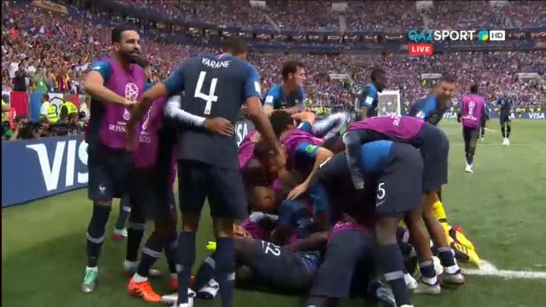 Третий гол забили французы хорватам