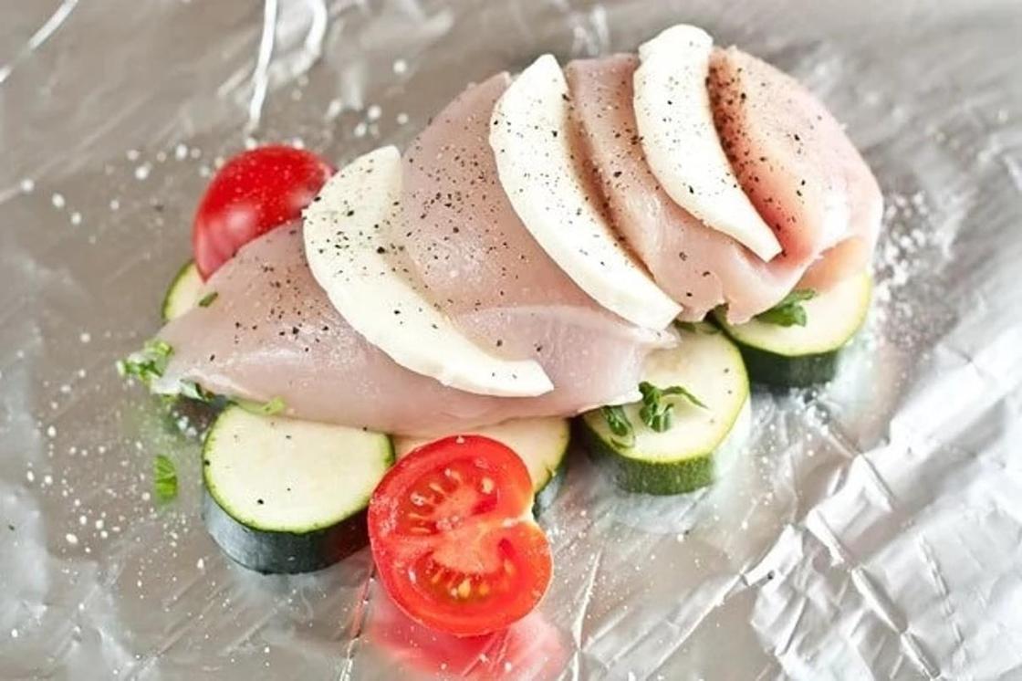 куриная грудка с помидором куриная грудка с помидором