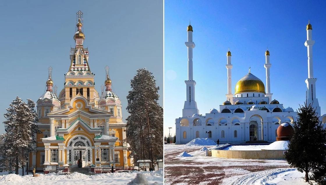 Казахстанцы массово жалуются на церкви и мечети