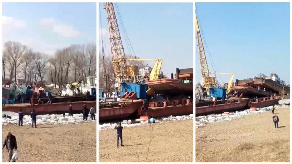 По мнению девушки ледоход причинил многомиллиардный ущерб, повредив суда По мнению девушки ледоход причинил многомиллиардный ущерб, повредив суда