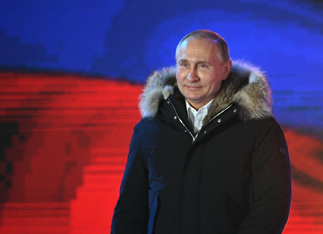 Путин получил рекордную в своей карьере поддержку избирателей Путин получил рекордную в своей карьере поддержку избирателей