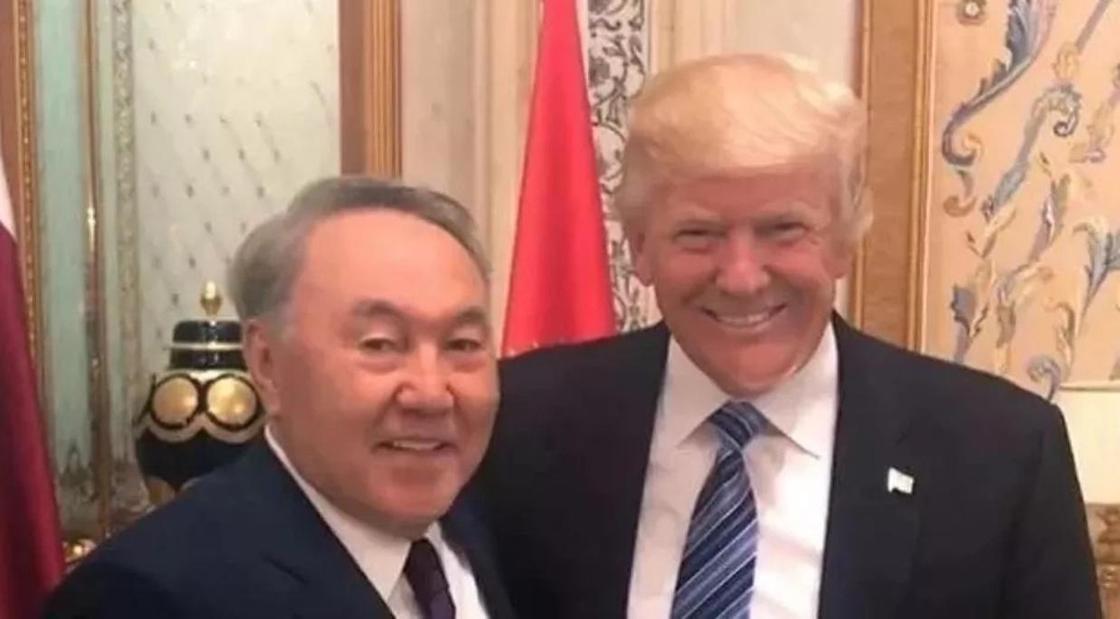 Назарбаев және Трамп. Мұрағаттық фото