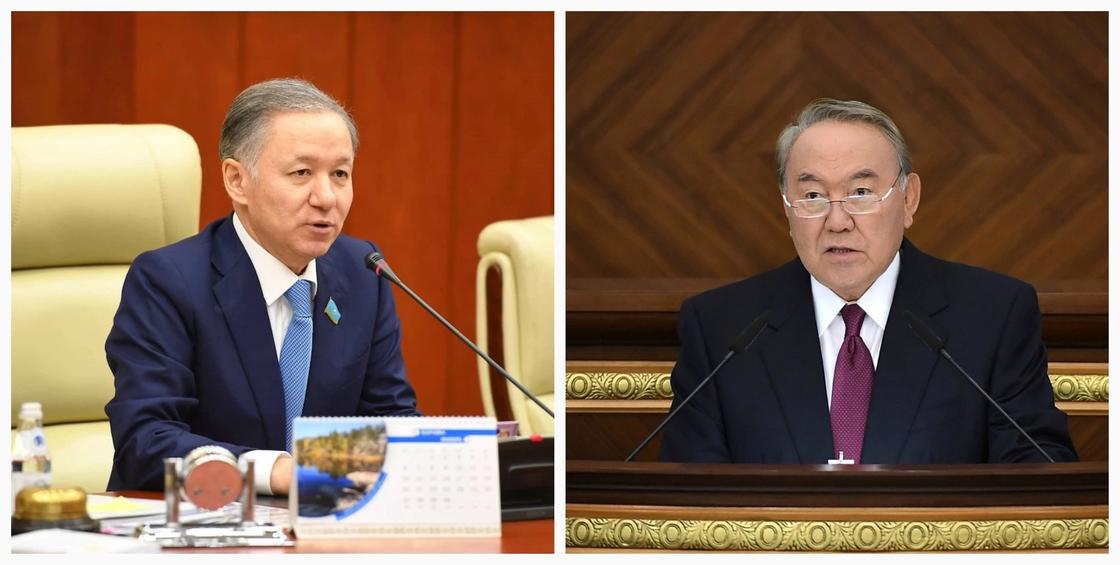 Назарбаев поздравил Нигматулина с днем рождения