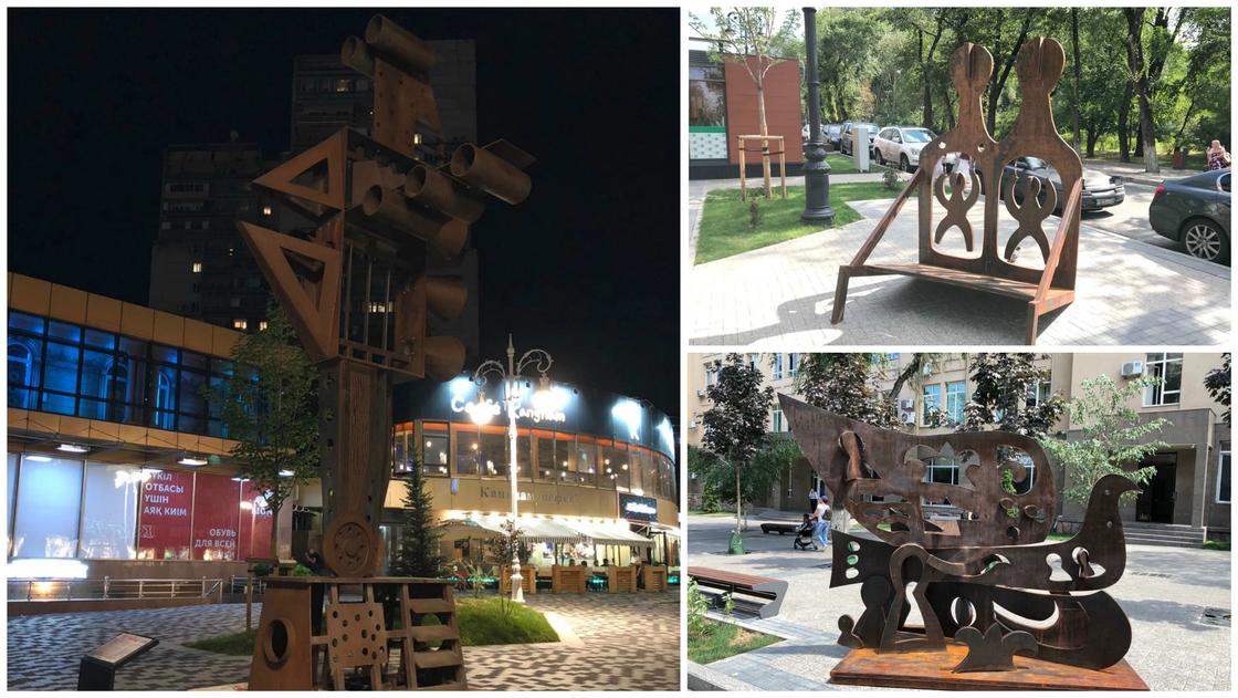 Три новых арт-объекта появились в Алматы (фото, видео)
