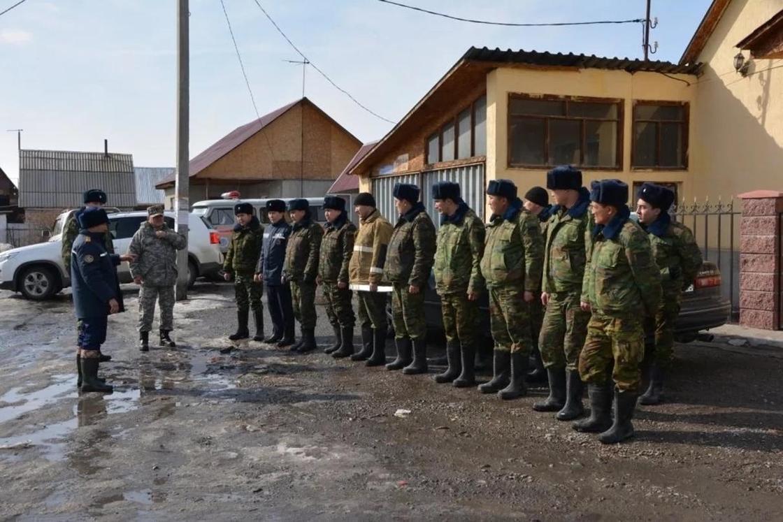 Первые разрушения из-за талых вод зафиксировали в Алматинской области