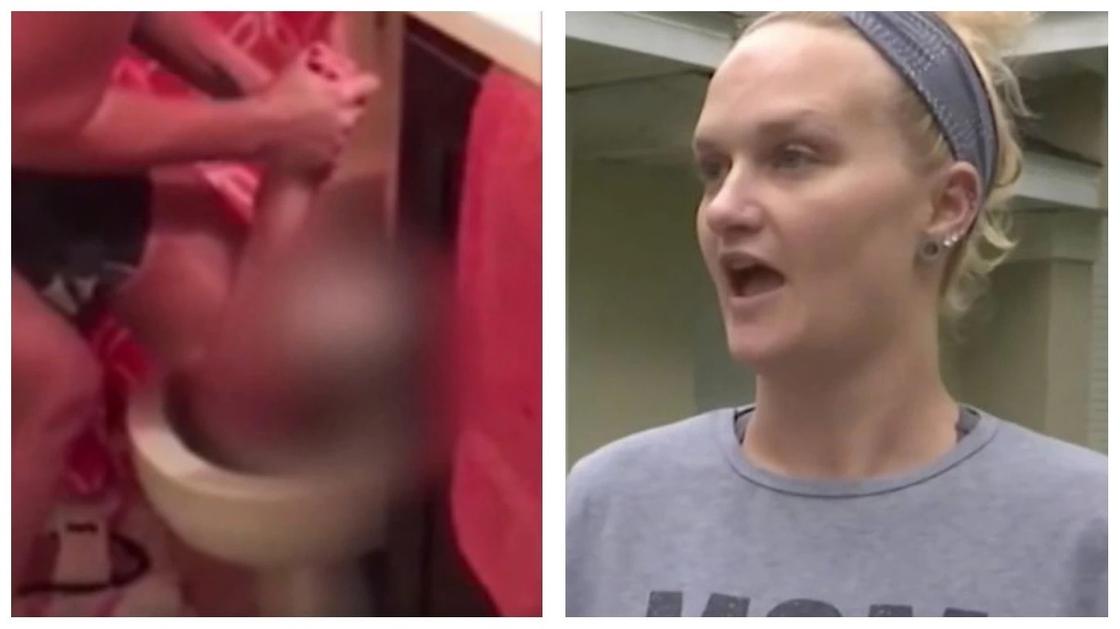 Мать окунула сына головой в унитаз в наказание за мат (видео)