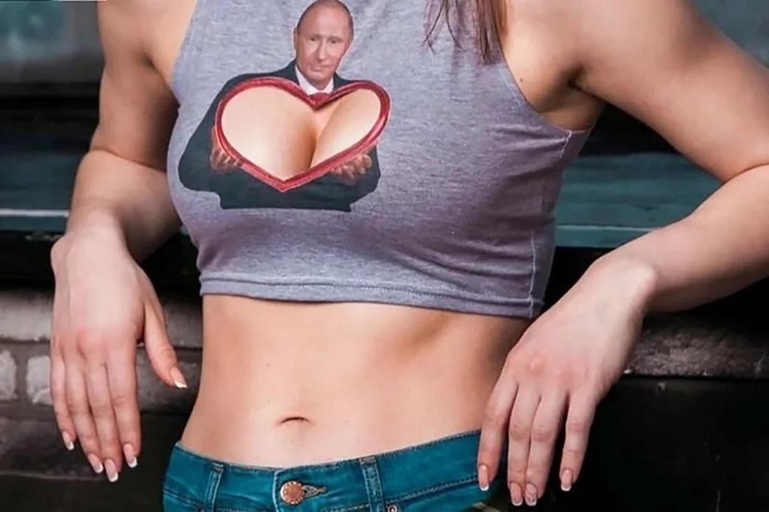 Трусы и ботинки с изображением Путина предложили его фанатам Трусы и ботинки с изображением Путина предложили его фанатам