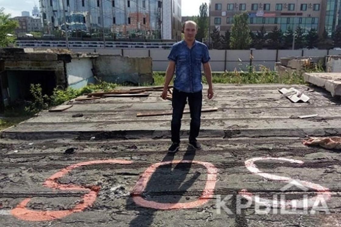 Полсотни надписей «SOS» появилось на крышах в престижном районе Астаны