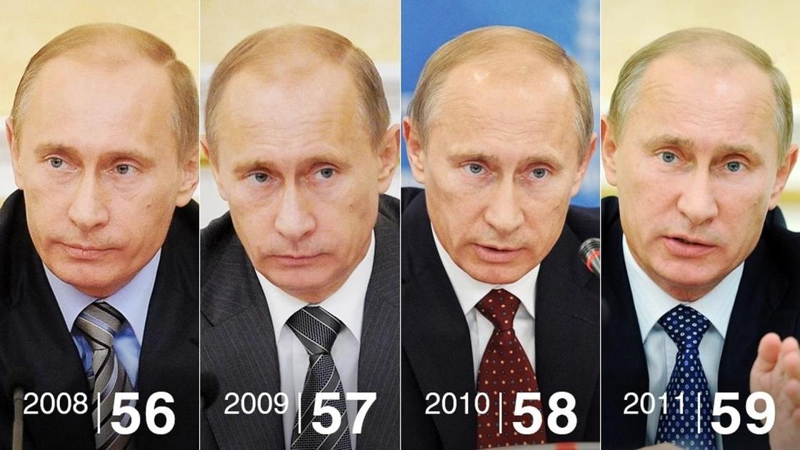 Как менялся Путин за 18 лет у власти. Фотографии по годам