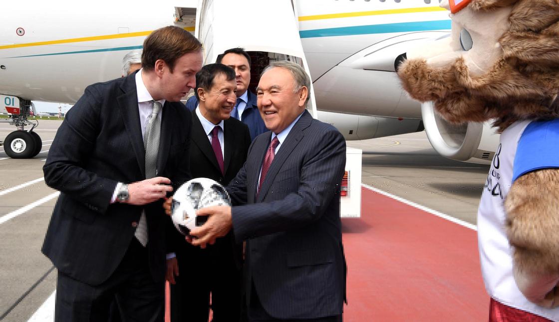 Назарбаев Әлем чемпионатын тамашалау үшін Ресейге келді. Фото: Ақорда
