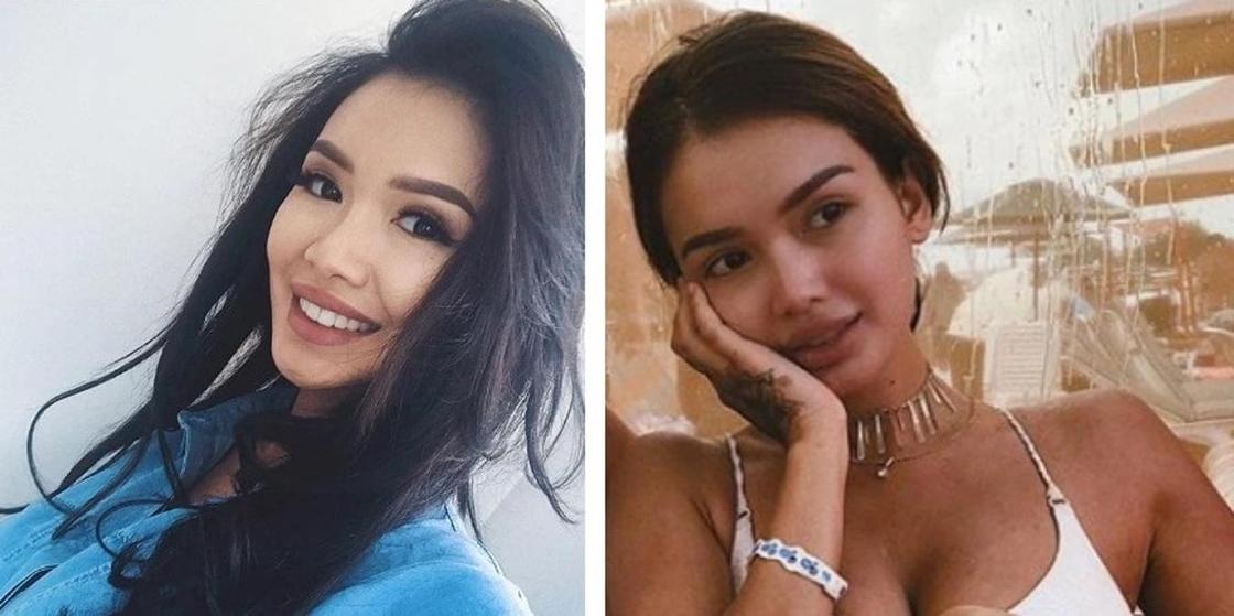 Айжан Байзакова (до и после предполагаемой операции). Фото: Instagram
