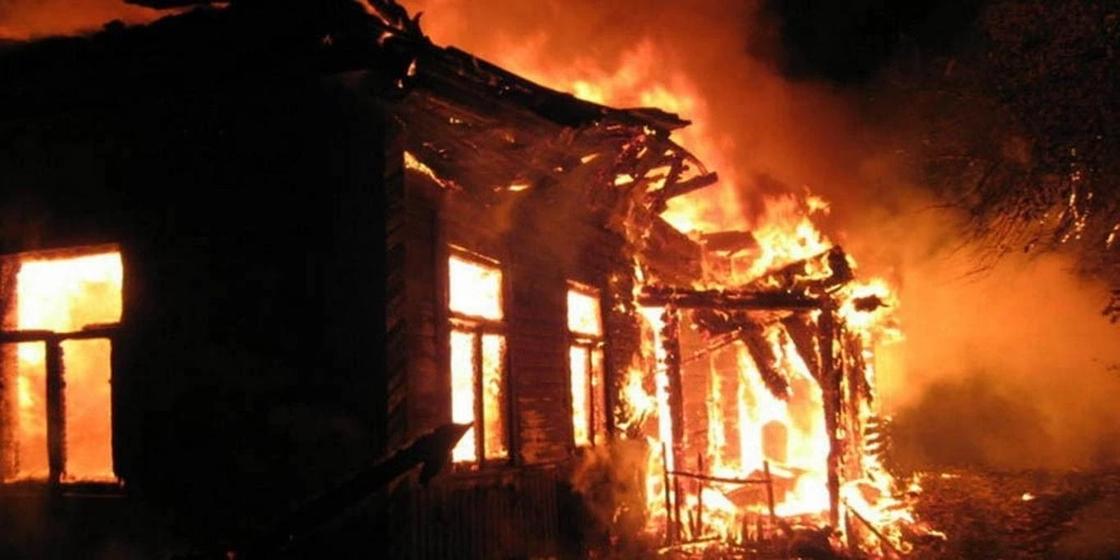 Мужчина сгорел в доме в Туркестанской области