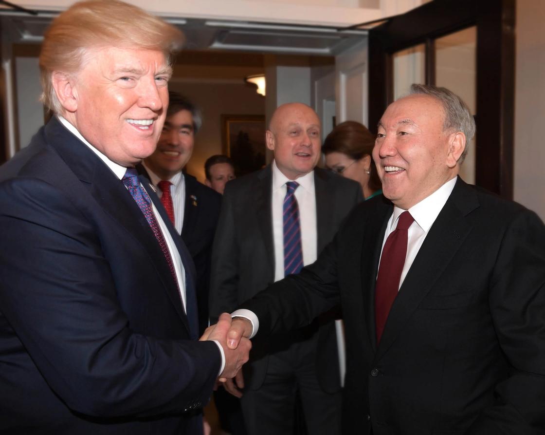 Как прошла встреча Назарбаева и Трампа (фото)