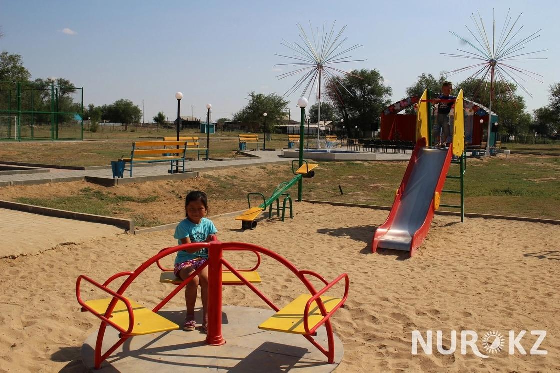 Актюбинский предприниматель построил парк в родном ауле