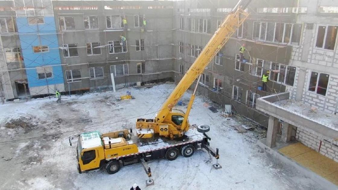 Процесс строительства нового здания