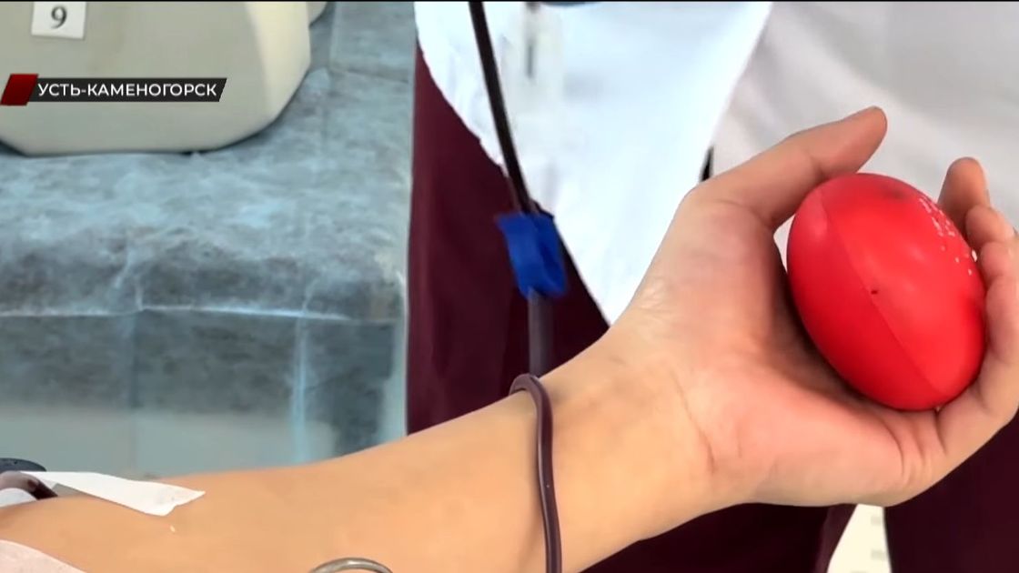 Донор сдает кровь