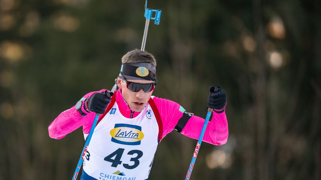 Казахстанский биатлонист Владислав Киреев