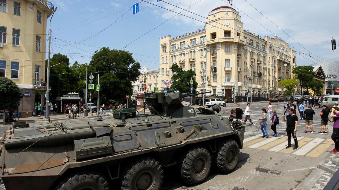 Военная техника в Ростове 24 июня