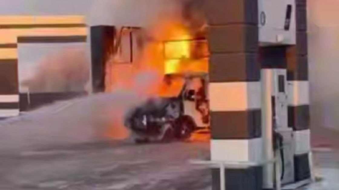 Пожар на заправке