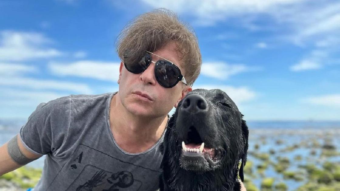 Егор Бортник с собакой