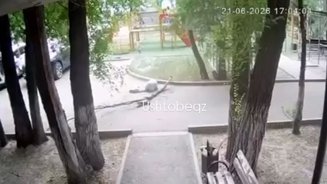 Пострадавшая лежит на земле