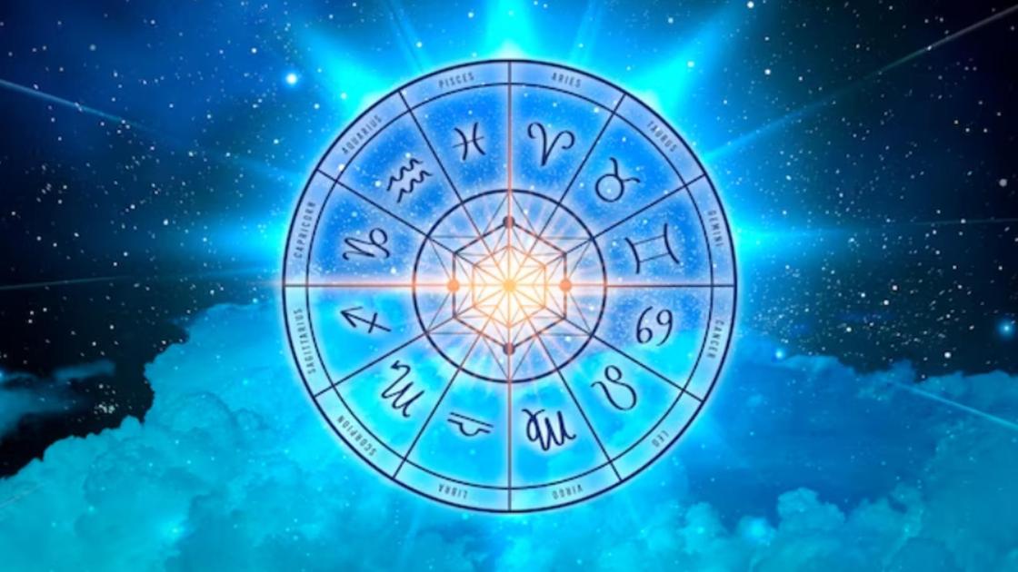 Изображение знаков зодиака на фоне неба