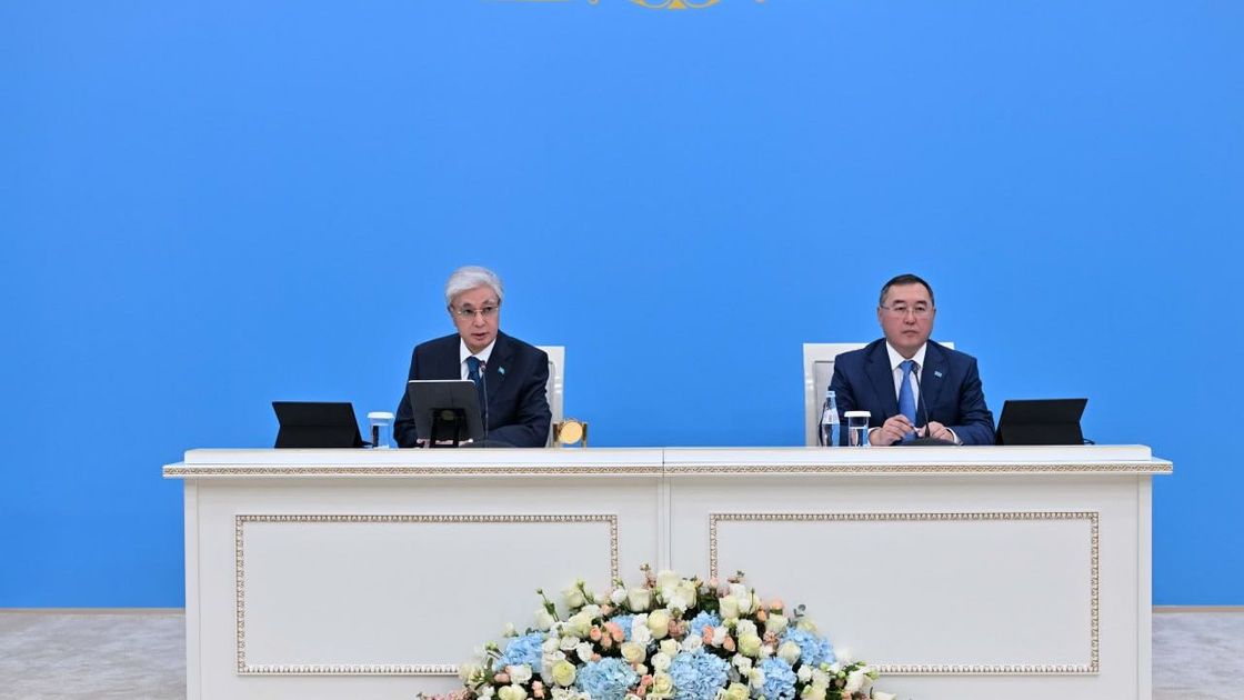 Касым-Жомарт Токаев в Алматинской области