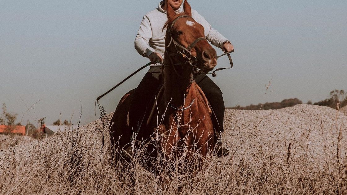Мужчина на лошади