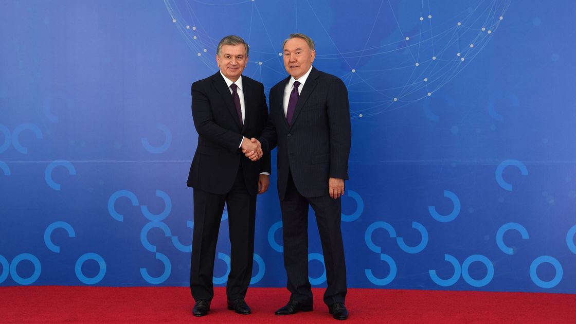 Нурсултан Назарбаев и Шавкат Мирзиеев
