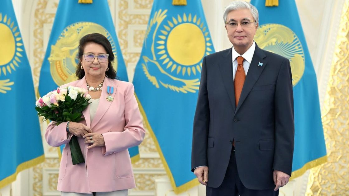 Батима Заурбекова и Касым-Жомарт Токаев