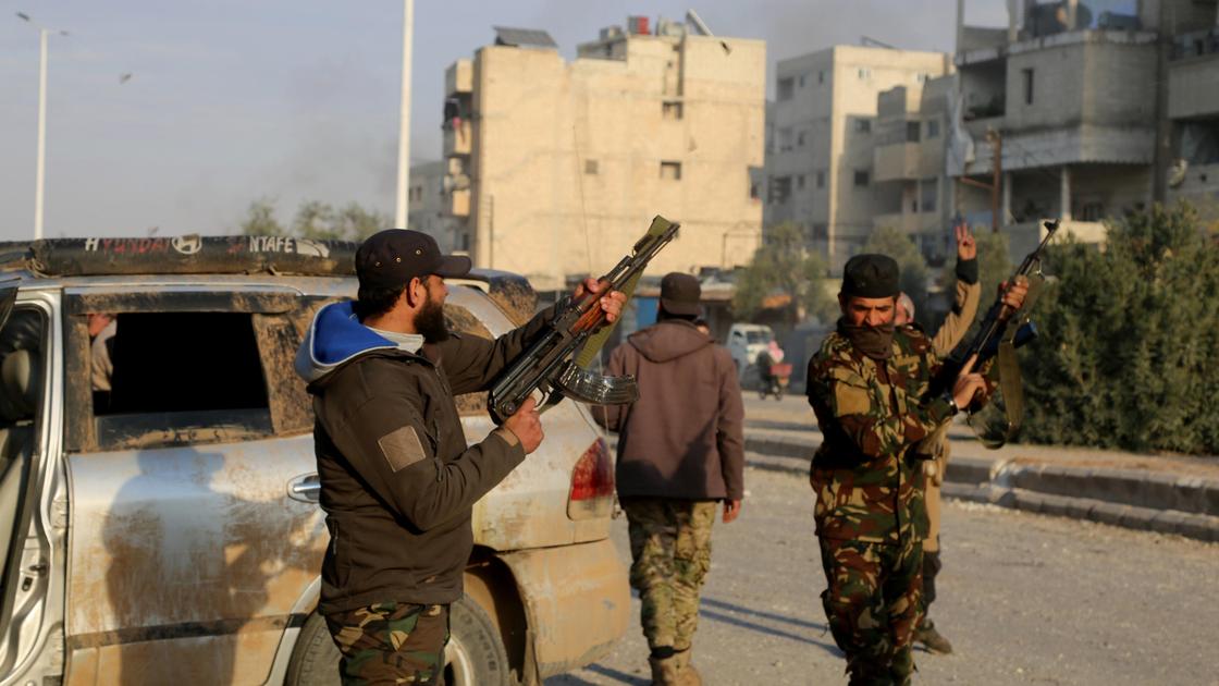 Повстанцы на улицах Сирии